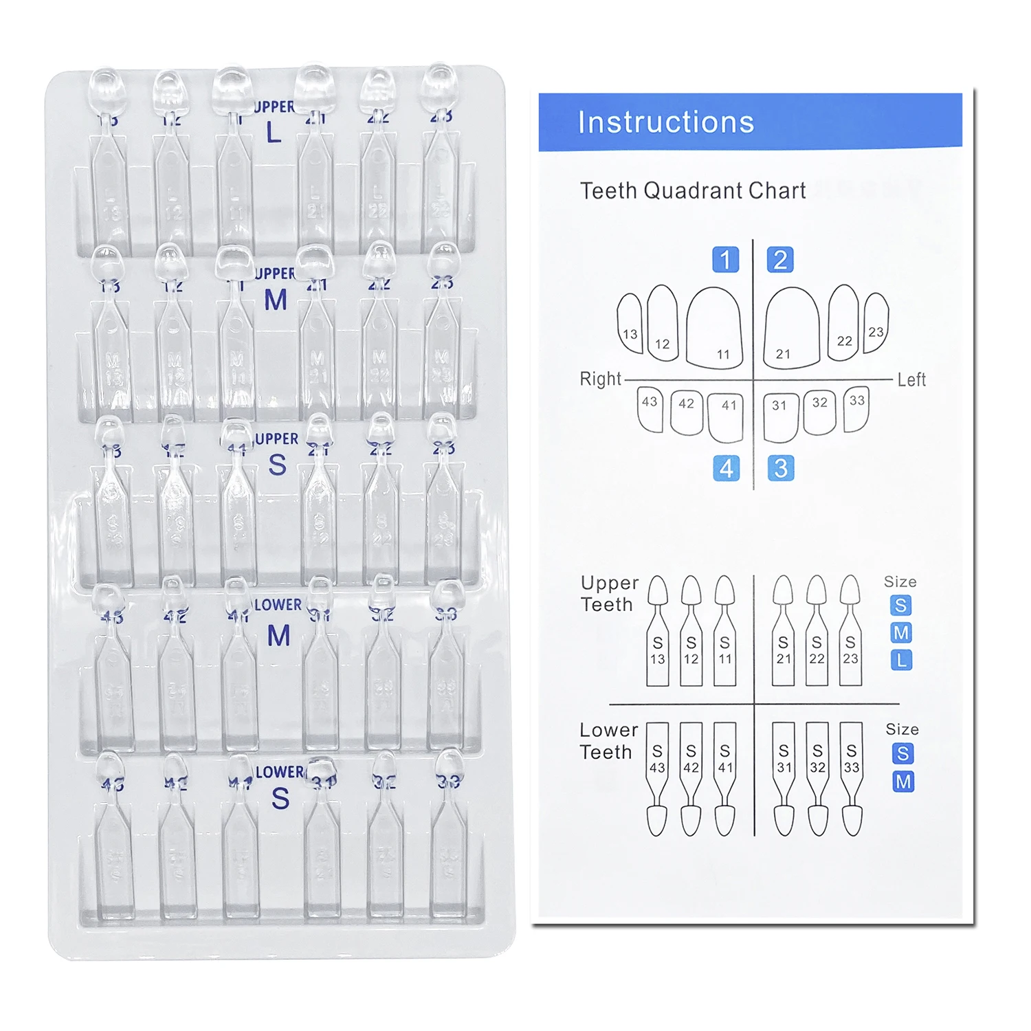32 pz/set Kit di Stampi per Im - Teeth Whitening Kit recensione e prezzo